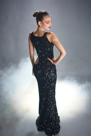 BLACK YOLE sparkle dress