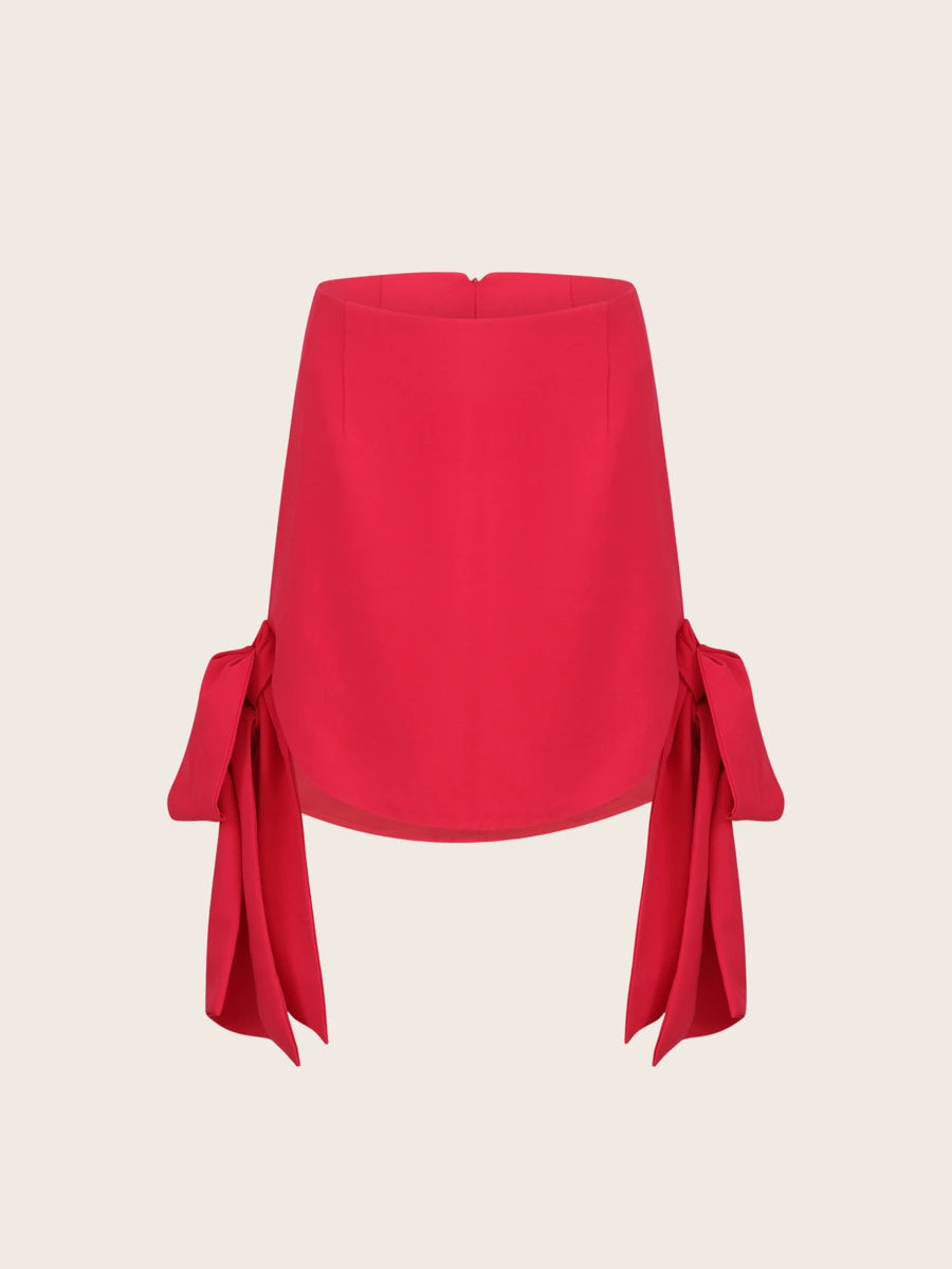 STONY bow skirt