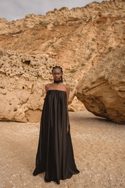 SINAI draped long dress