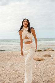 TAKLAMAKAN linen skirt